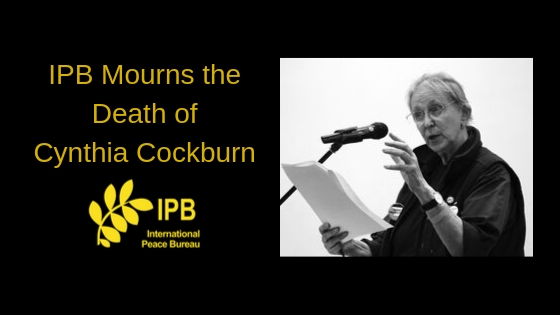 IPB mourns the death of Cynthia Cockburn