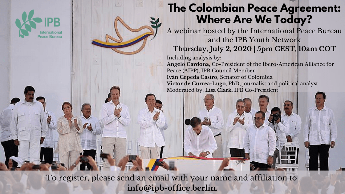 Webinar: The Colombian Peace Agreement: Where Are We Today?