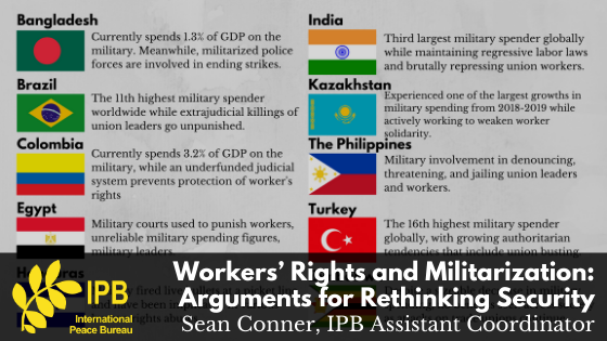 Workers’ Rights and Militarization: Arguments for Rethinking Security