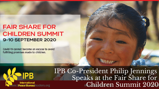 IPB Co-President Speaks at the Fair Share for Children Summit 2020