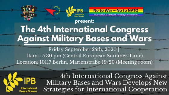 4th International Congress against Military Bases and Wars Develops New Strategies for International Cooperation