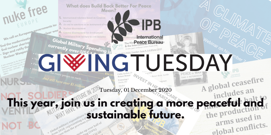 Join us on #GivingTuesday for Peace and Justice