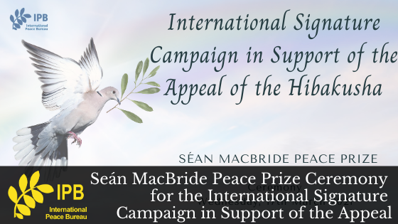 Seán MacBride Peace Prize Ceremony 2020/21