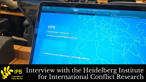 Interview with the Heidelberg Institute for International Conflict Research