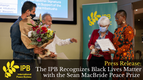 The IPB Recognizes Black Lives Matter with the Sean MacBride Peace Prize