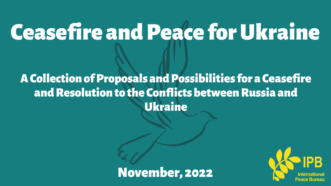 Ceasefire and Peace for Ukraine