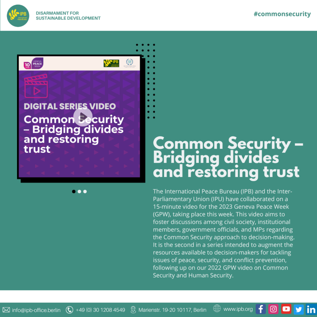 Common Security – Bridging divides and restoring trust – IPB ...
