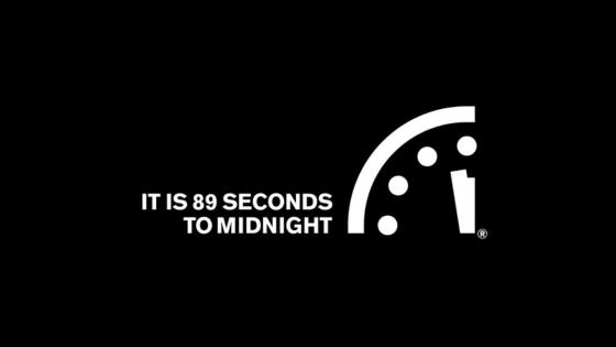 Doomsday Clock Set at 89 Seconds to Midnight