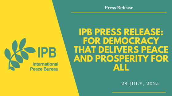 IPB Press Release: For Democracy that Delivers Peace and Prosperity for All