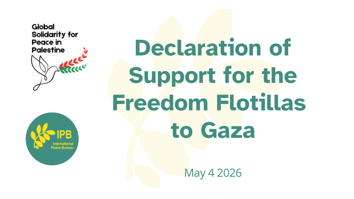 GSPP Declaration of Support for the Freedom Flotillas to Gaza