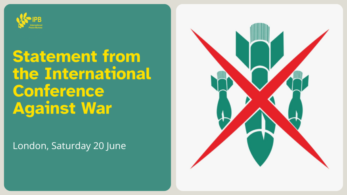 Statement from the International Conference Against War